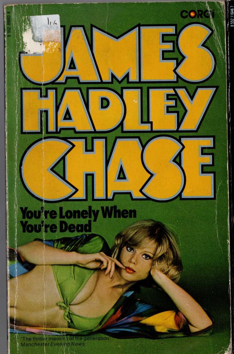James Hadley Chase  YOU'RE LONELY WHEN YOU'RE DEAD front book cover image