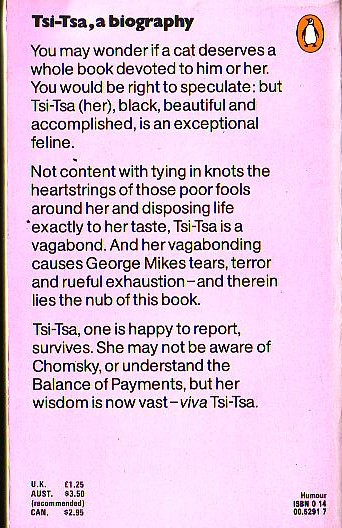 George Mikes  TSI-TSA magnified rear book cover image