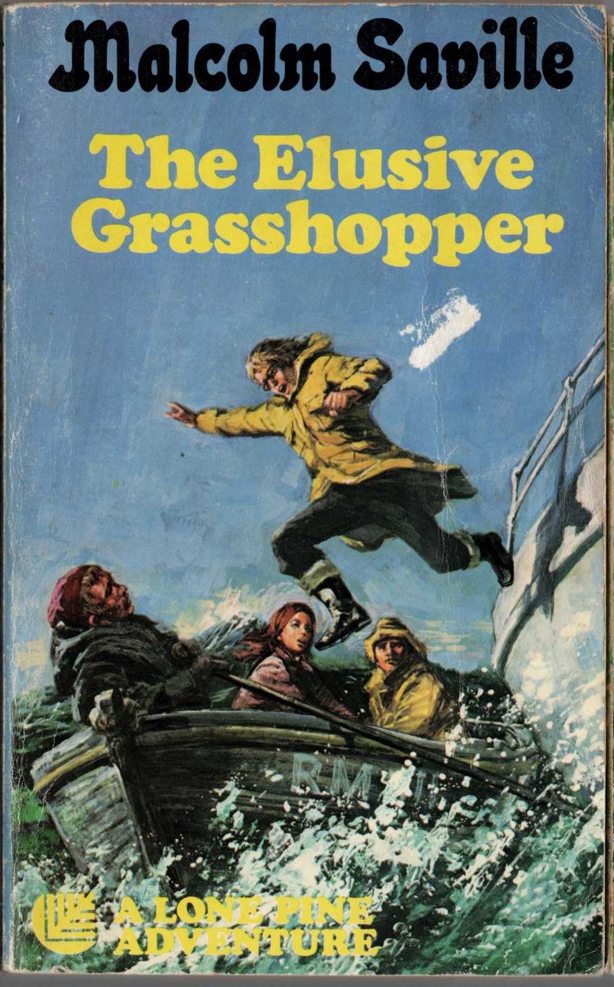 Malcolm Saville  THE ELUSIVE GRASSHOPPER front book cover image