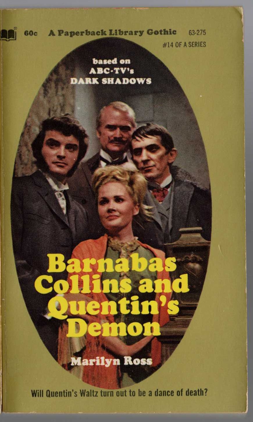 Marilyn Ross  BARNABAS COLLINS AND QUENTIN'S DEMON front book cover image
