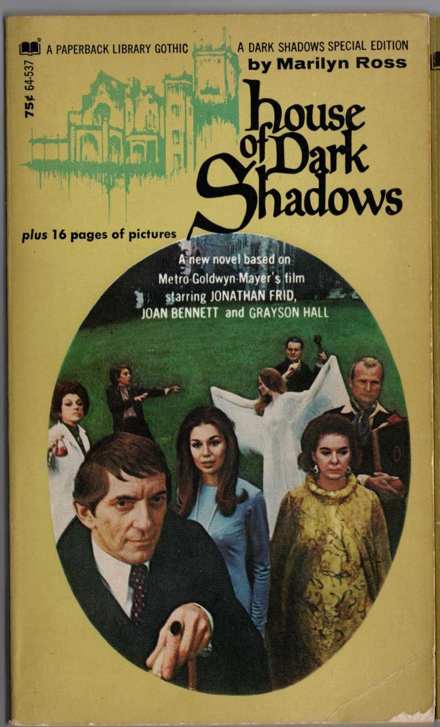Marilyn Ross  HOUSE OF DARK SHADOWS front book cover image
