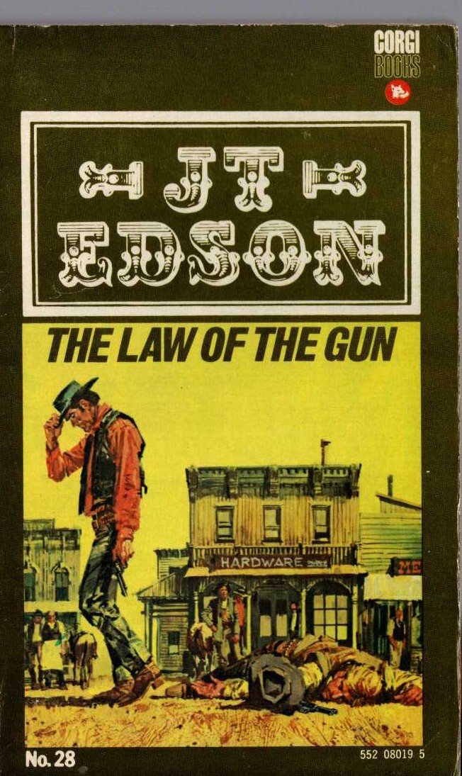 J.T. Edson  THE LAW OF THE GUN front book cover image