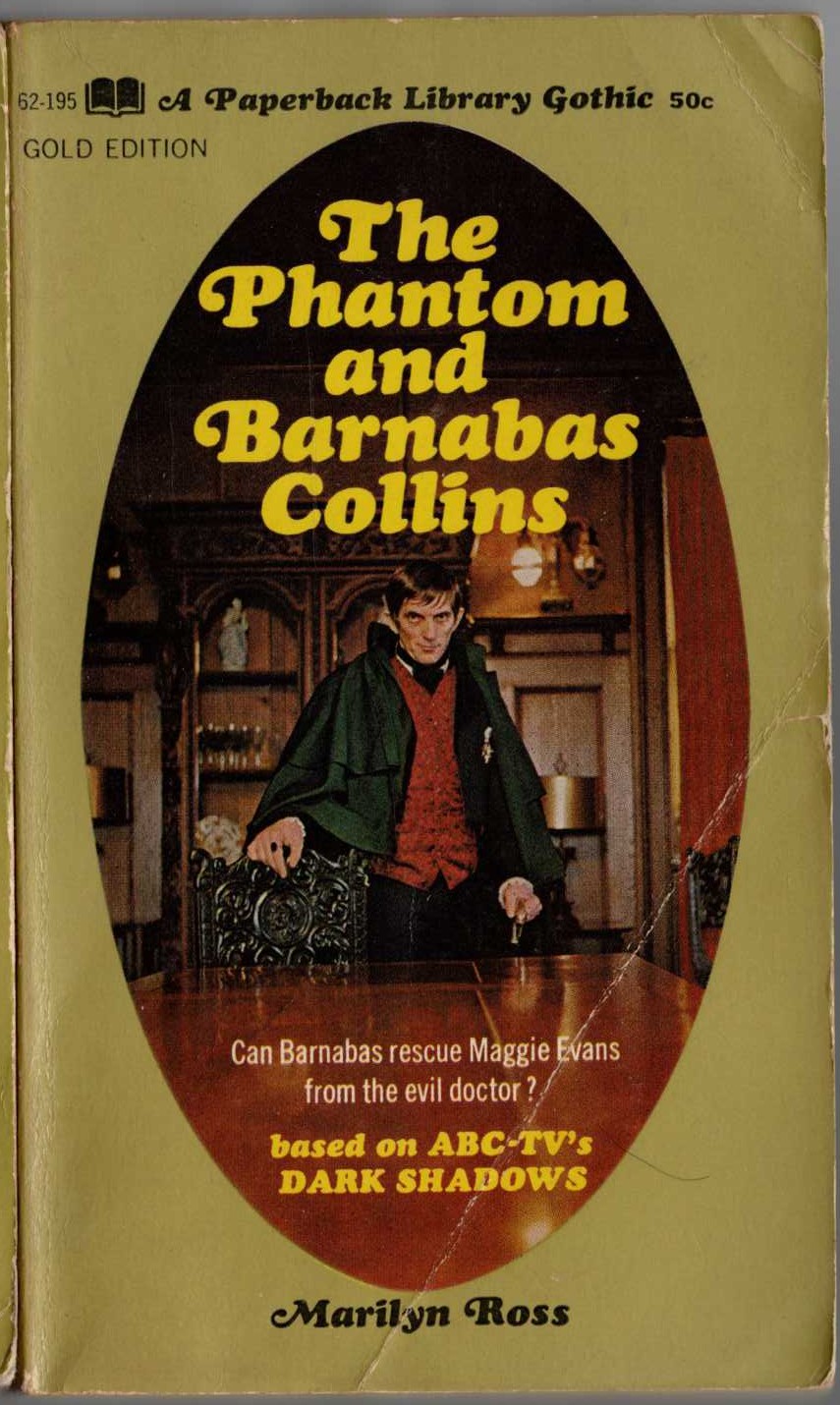 Marilyn Ross  THE PHANTOM AND BARNABAS COLLINS front book cover image