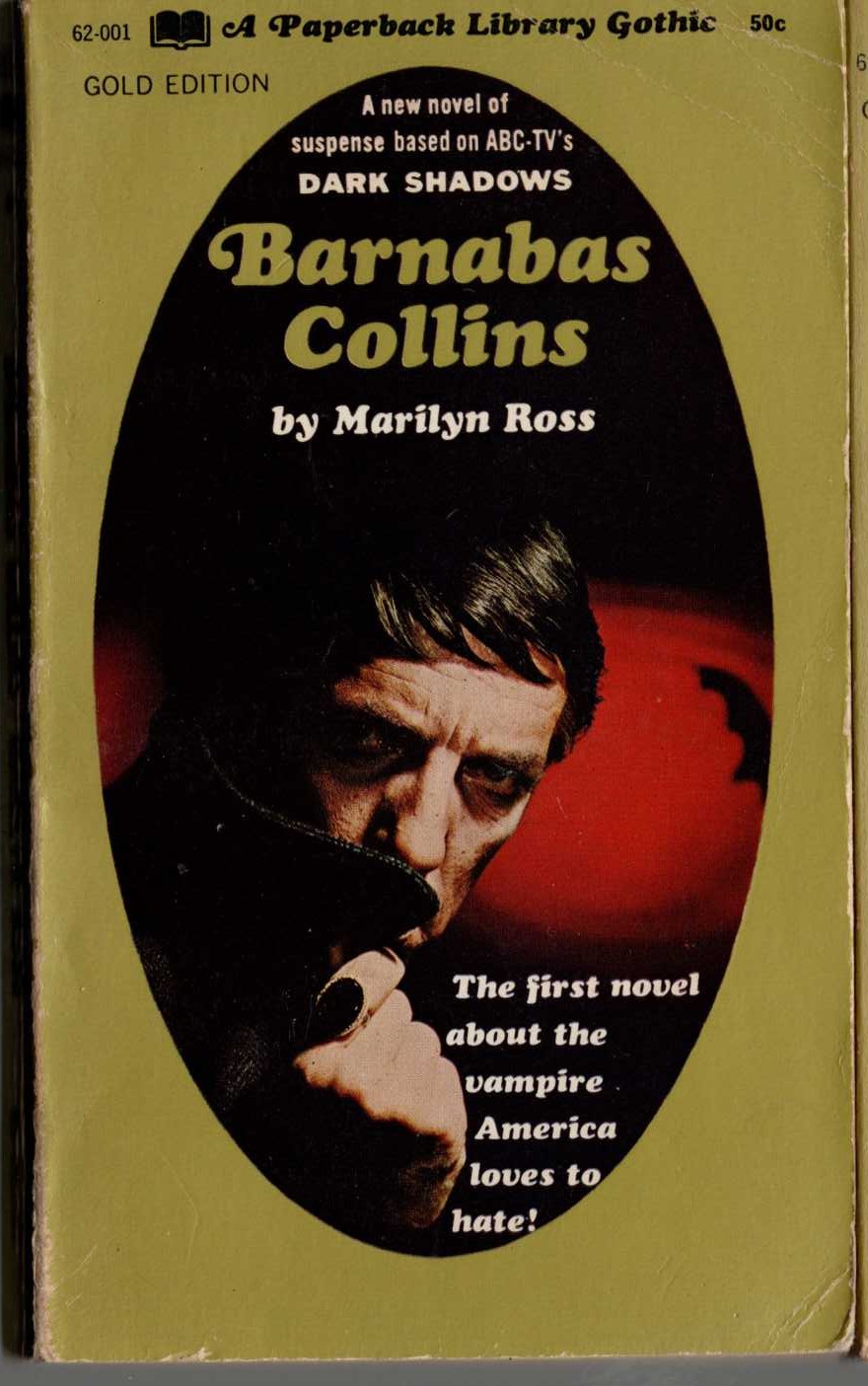 Marilyn Ross  BARNABAS COLLINS front book cover image