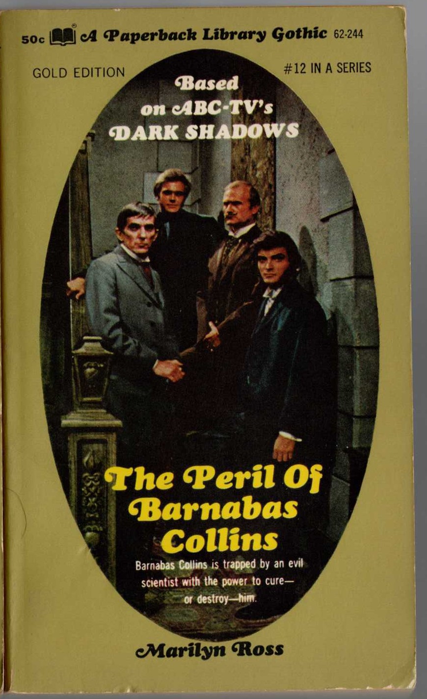Marilyn Ross  THE PERIL OF BARNABAS COLLINS front book cover image
