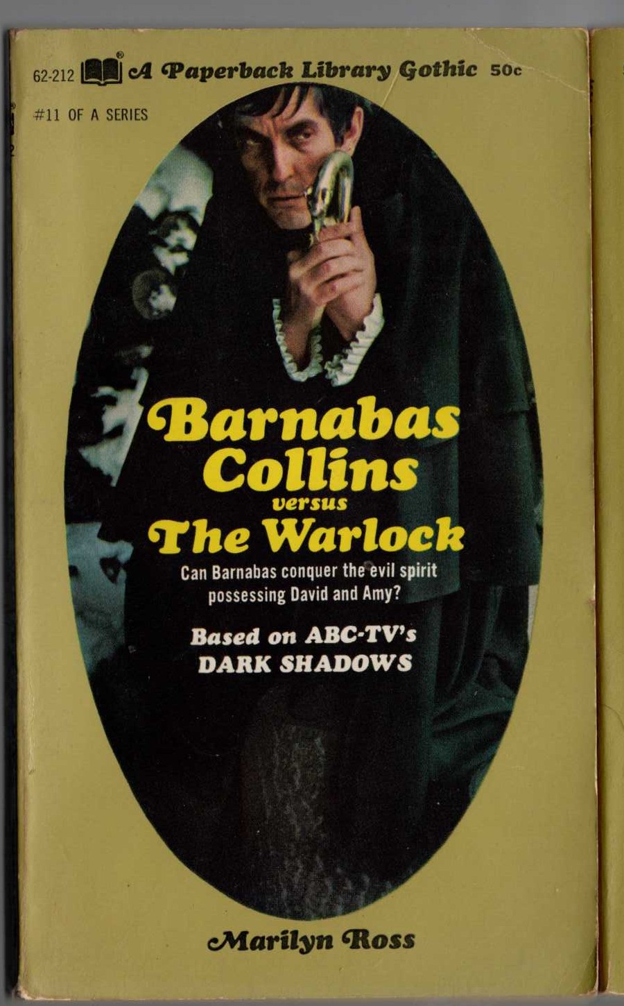 Marilyn Ross  BARNABAS COLLINS VERSUS THE WARLOCK front book cover image