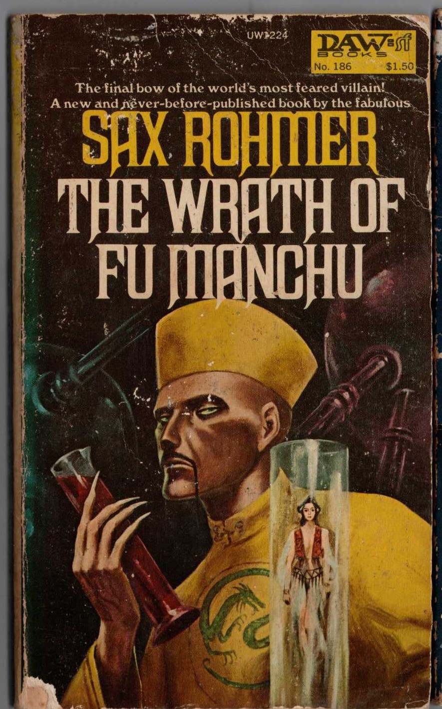 Sax Rohmer  THE WRATH OF FU MANCHU front book cover image