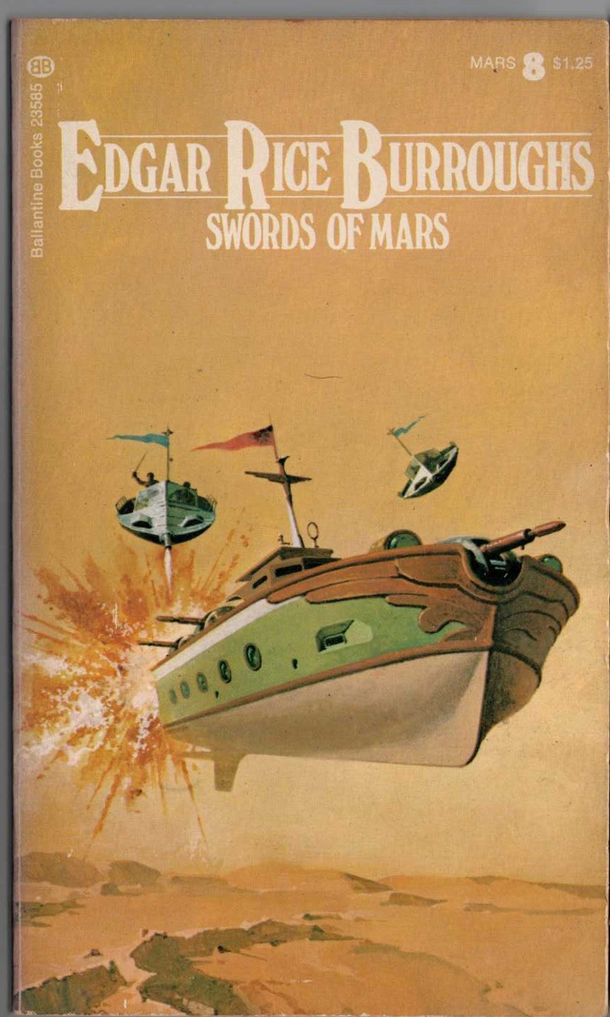 Edgar Rice Burroughs  SWORDS OF MARS front book cover image