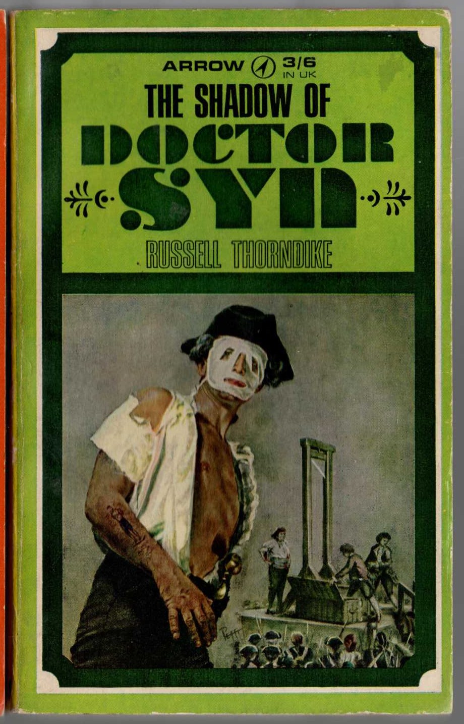 Russell Thorndike  THE SHADOW OF DOCTOR SYN front book cover image