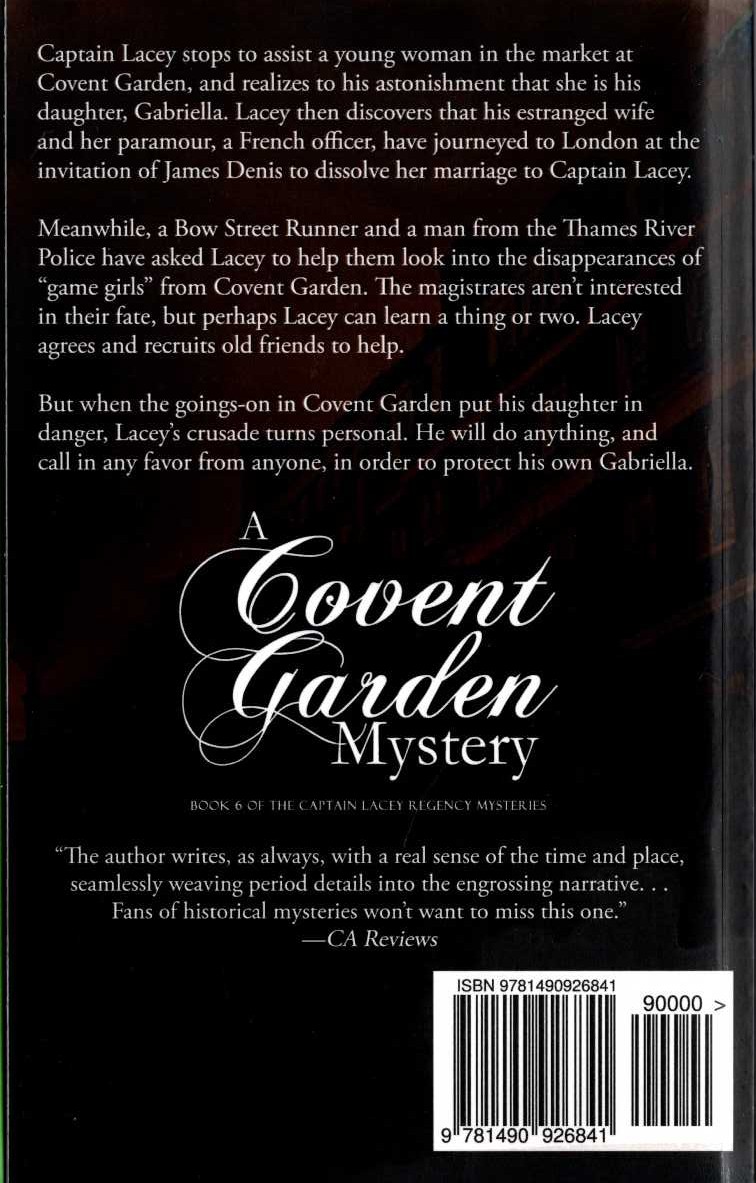 Ashley Gardner  A COVENT GARDEN MYSTERY magnified rear book cover image