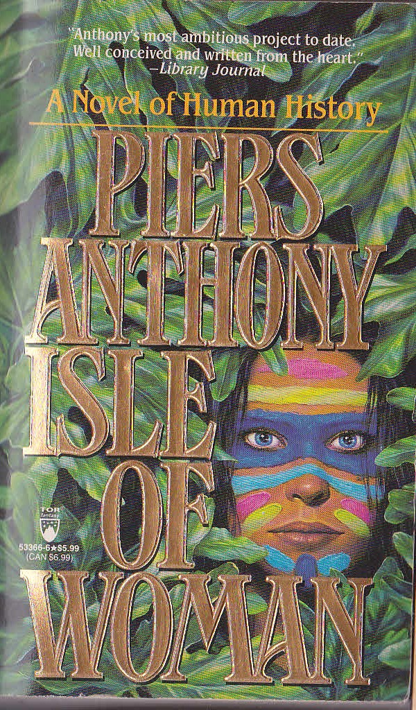 Piers Anthony  ISLE OF WOMAN front book cover image
