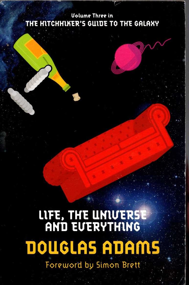 Douglas Adams  LIFE, THE UNIVERSE AND EVERYTHING front book cover image