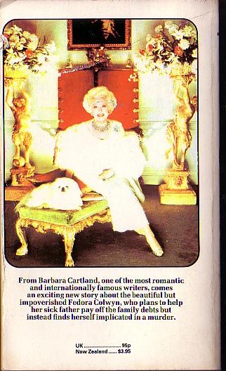 Barbara Cartland  A PORTRAIT OF LOVE magnified rear book cover image