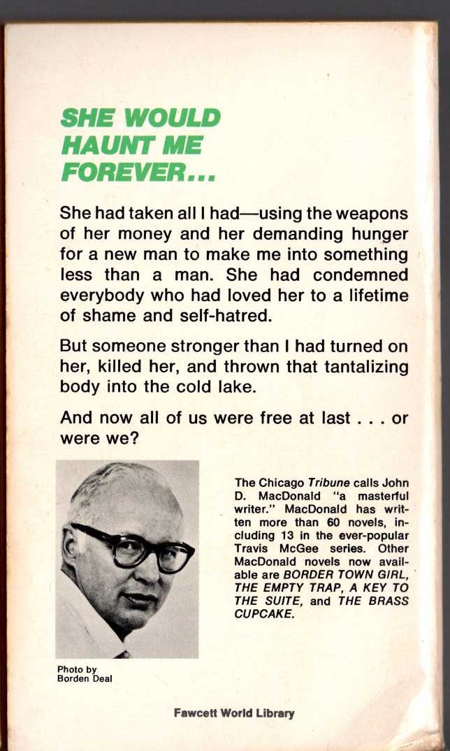 John D. MacDonald  ALL THESE CONDEMNED magnified rear book cover image