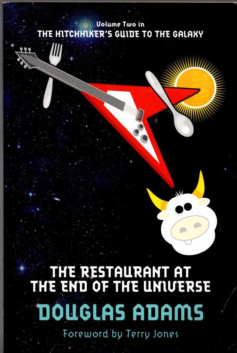 Douglas Adams  THE RESTAURANT AT THE END OF THE UNIVERSE front book cover image