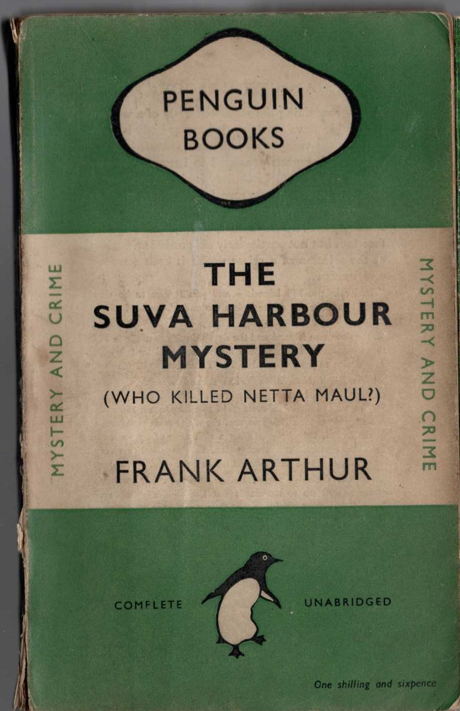Frank Arthur  THE SUVA HARBOUR MYSTERY front book cover image