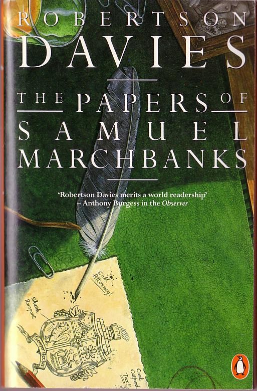 Robertson Davies  THE PAPERS OF SAMUEL MARCHBANKS front book cover image