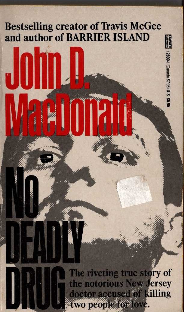 John D. MacDonald  NO DEADLY DRUG front book cover image