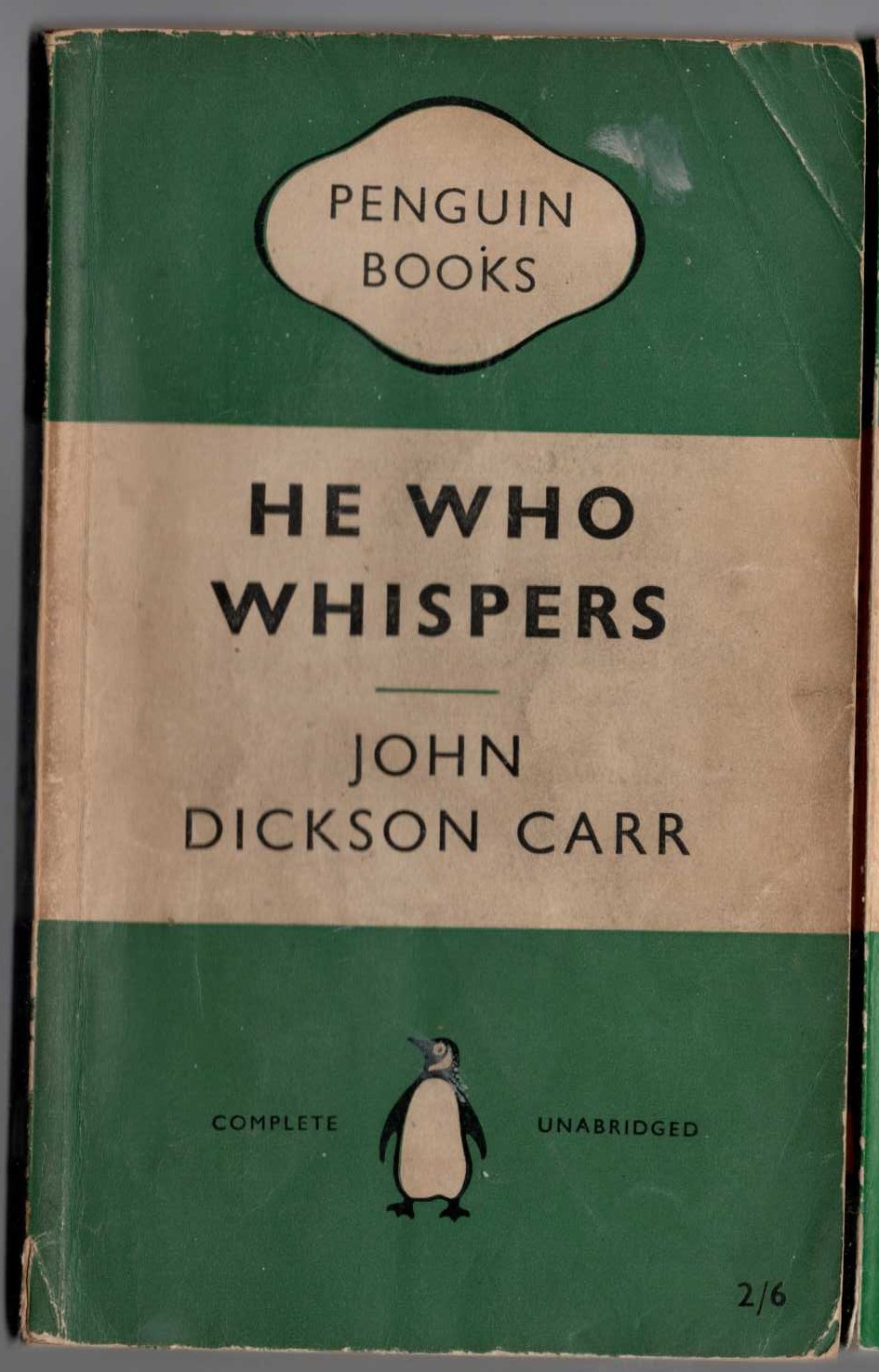 John Dickson Carr  HE WHO WHISPERS front book cover image