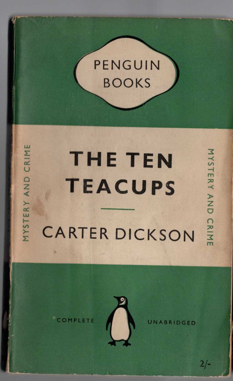 Carter Dickson  THE TEN TEACUPS front book cover image