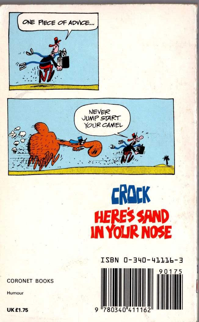 CROCK 10: HERE'S SAND IN YOUR NOSE magnified rear book cover image