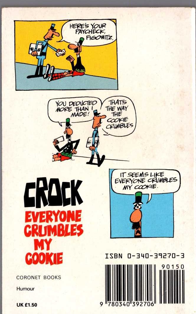CROCK 9: EVERYONE CRUMBLES MY COOKIE magnified rear book cover image