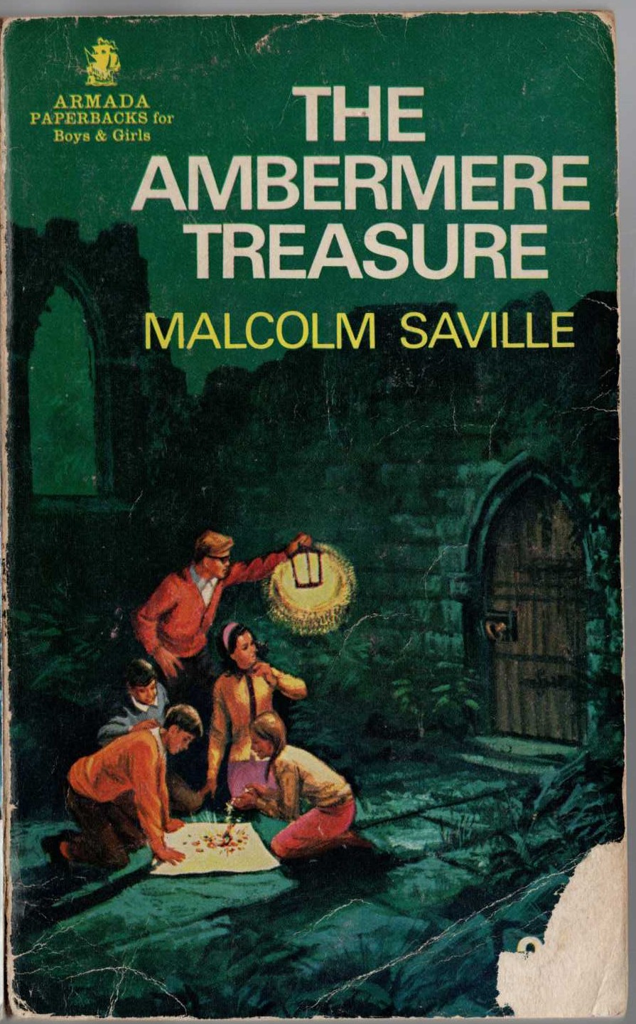 Malcolm Saville  THE AMBERMERE TREASURE front book cover image