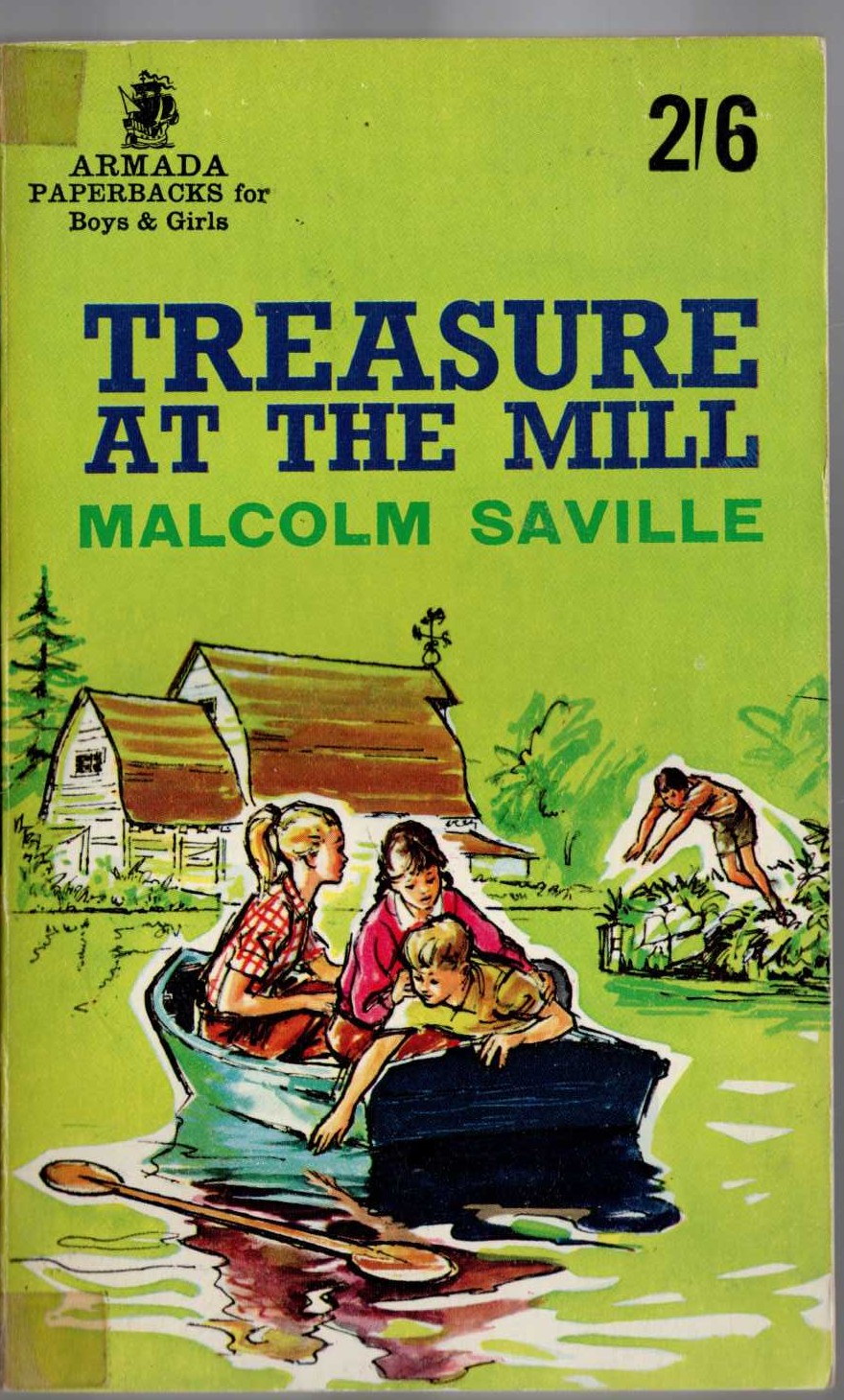 Malcolm Saville  TREASURE AT THE MILL front book cover image