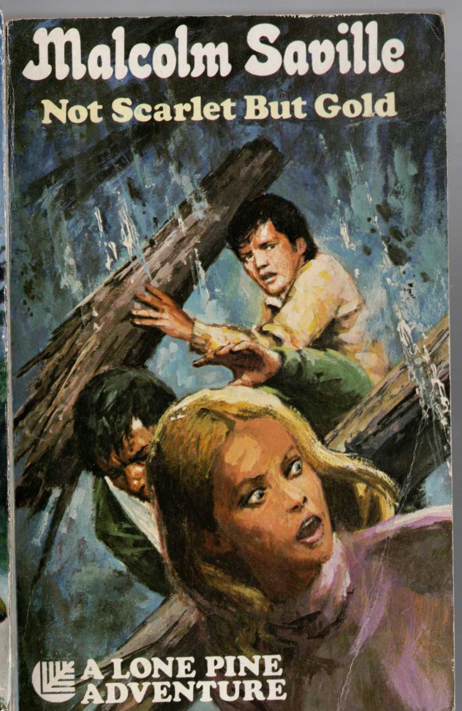 Malcolm Saville  NOT SCARLET BUT GOLD front book cover image