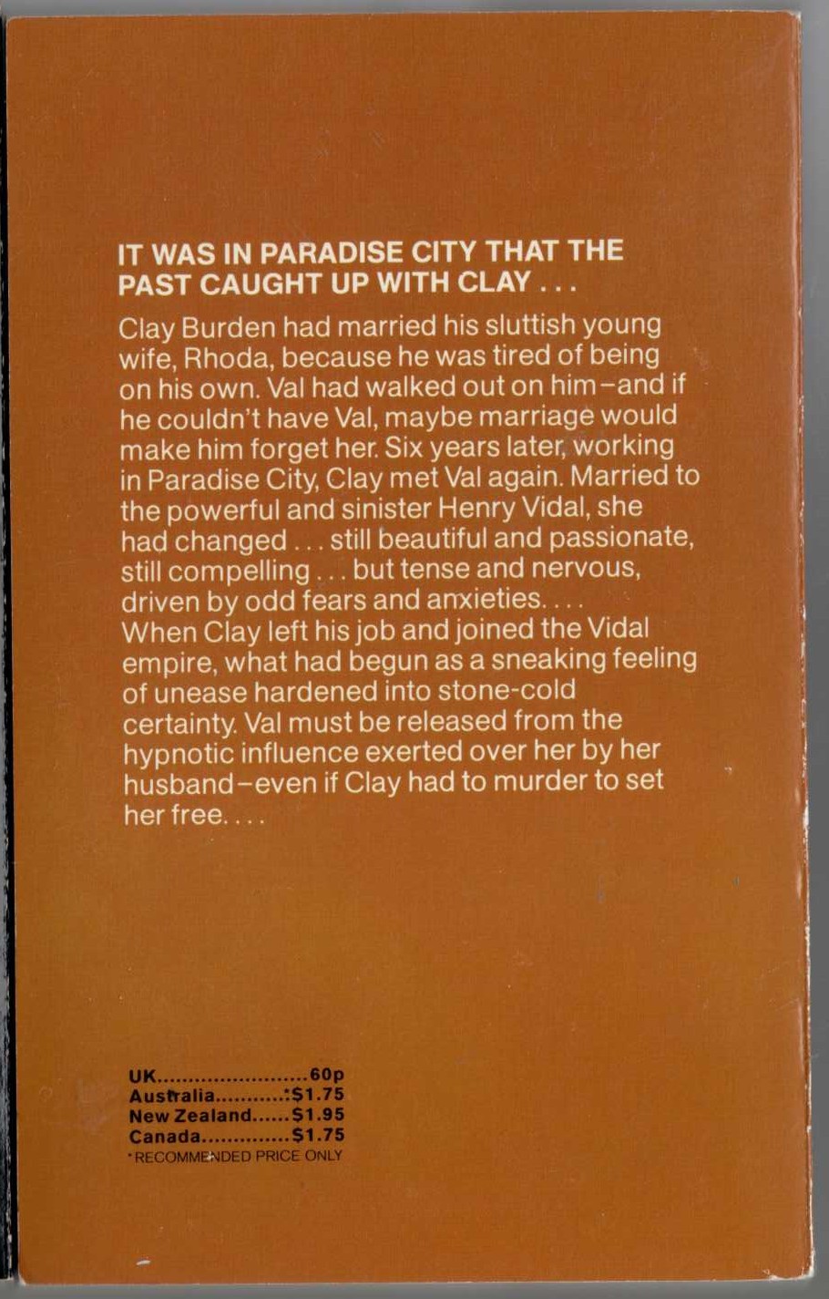 James Hadley Chase  BELIEVE THIS...YOU'LL BELIEVE ANYTHING magnified rear book cover image