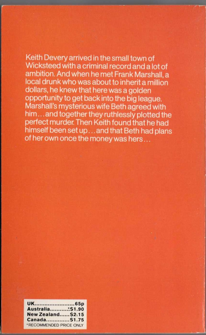 James Hadley Chase  DO ME A FAVOUR - DROP DEAD magnified rear book cover image