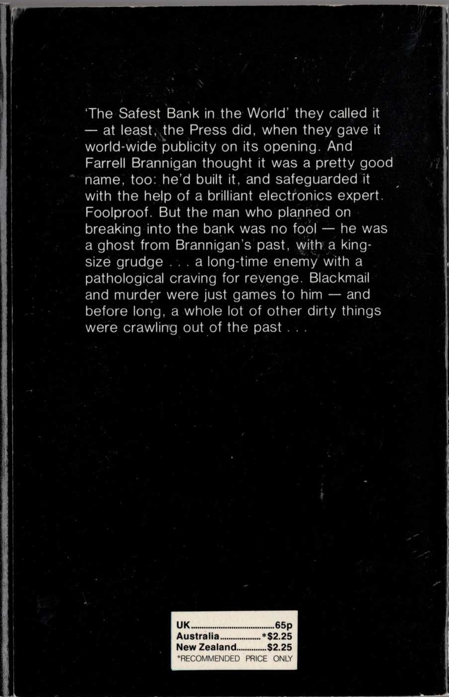 James Hadley Chase  MY LAUGH COMES LAST magnified rear book cover image