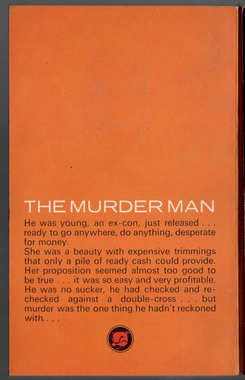 James Hadley Chase  JUST ANOTHER SUCKER magnified rear book cover image