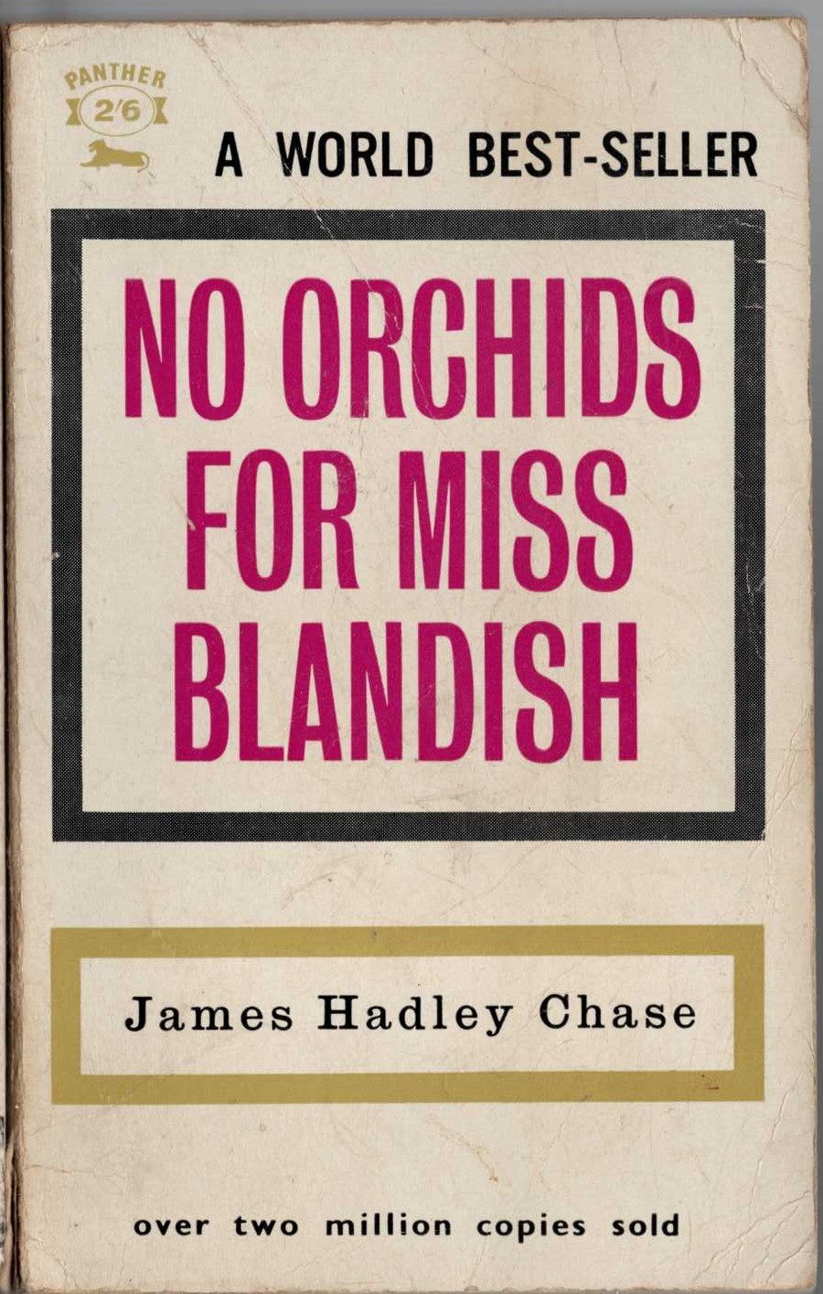 James Hadley Chase  NO ORCHIDS FOR MISS BLANDISH front book cover image