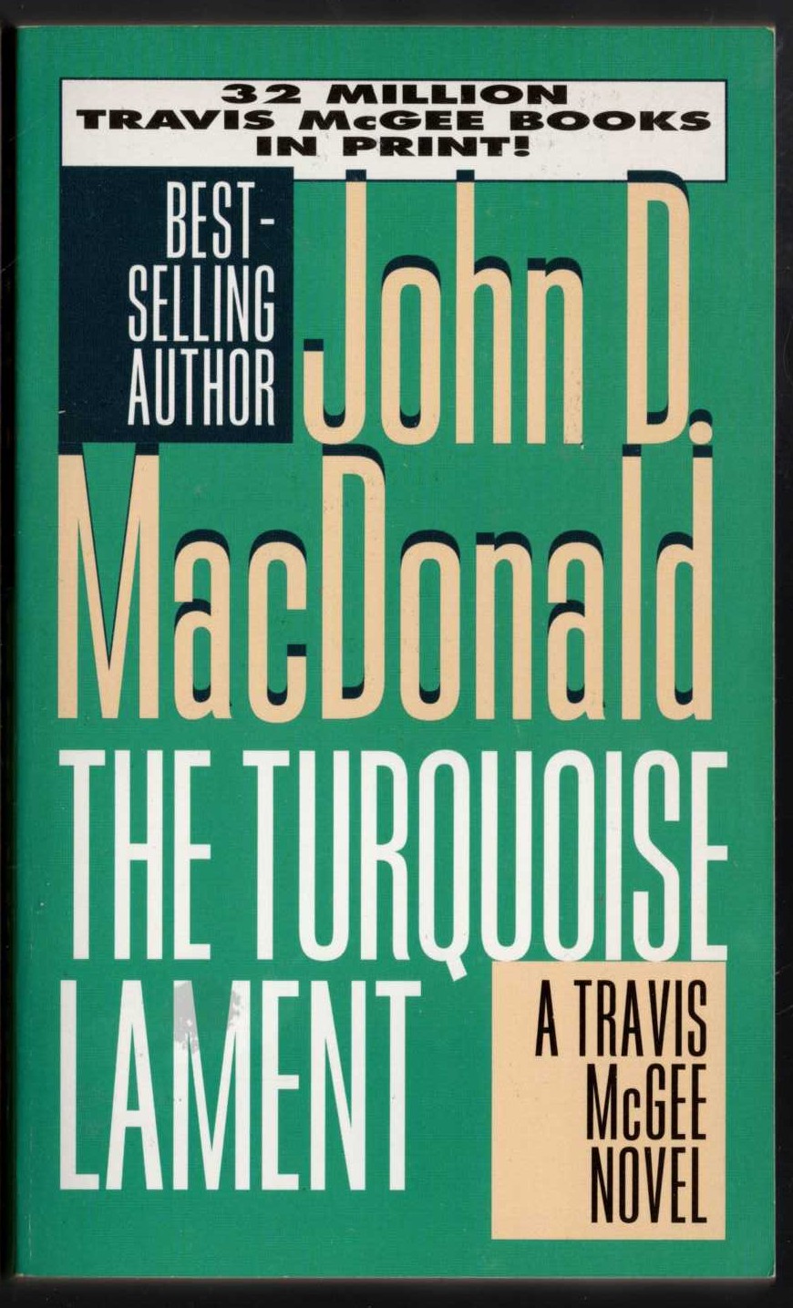 John D. MacDonald  THE TURQUOISE LAMENT front book cover image