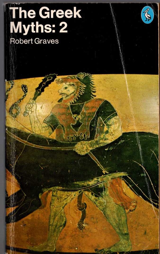 Robert Graves  THE GREEK MYTHS: 2 front book cover image