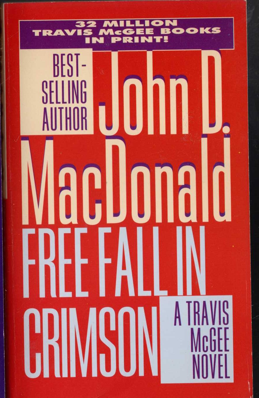 John D. MacDonald  FREE FALL IN CRIMSON front book cover image