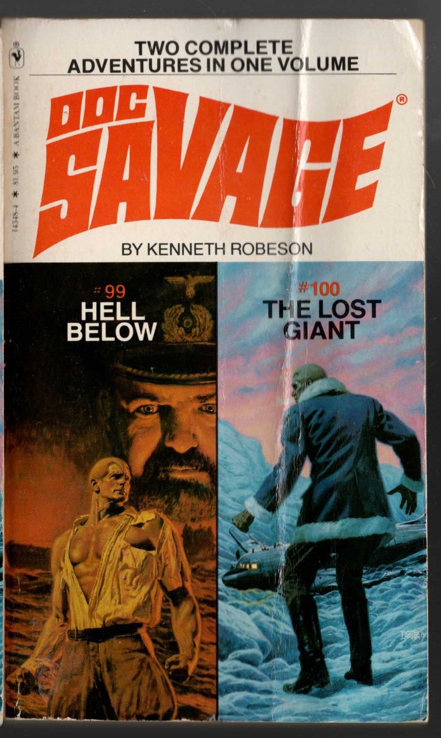 Kenneth Robeson  DOC SAVAGE: HELL BELOW and THE LOST GIANT front book cover image
