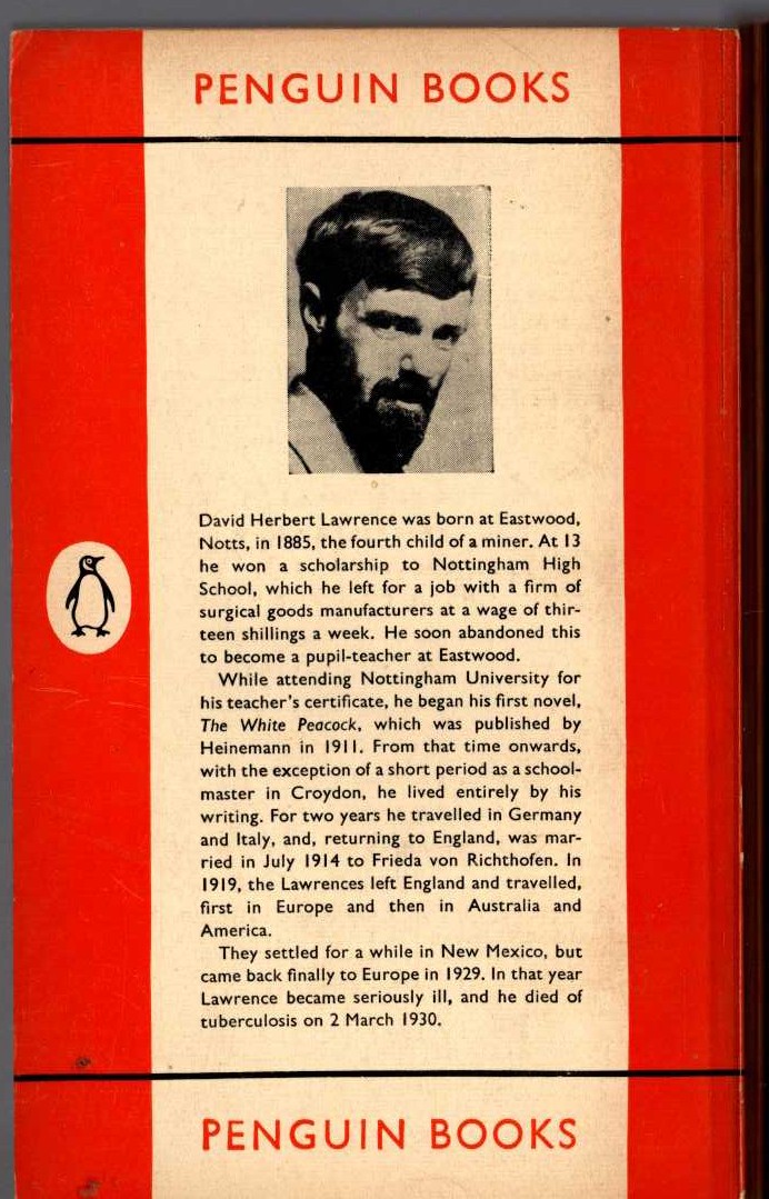(D.H.Lawrence non-fiction) TWILIGHT IN ITALY magnified rear book cover image