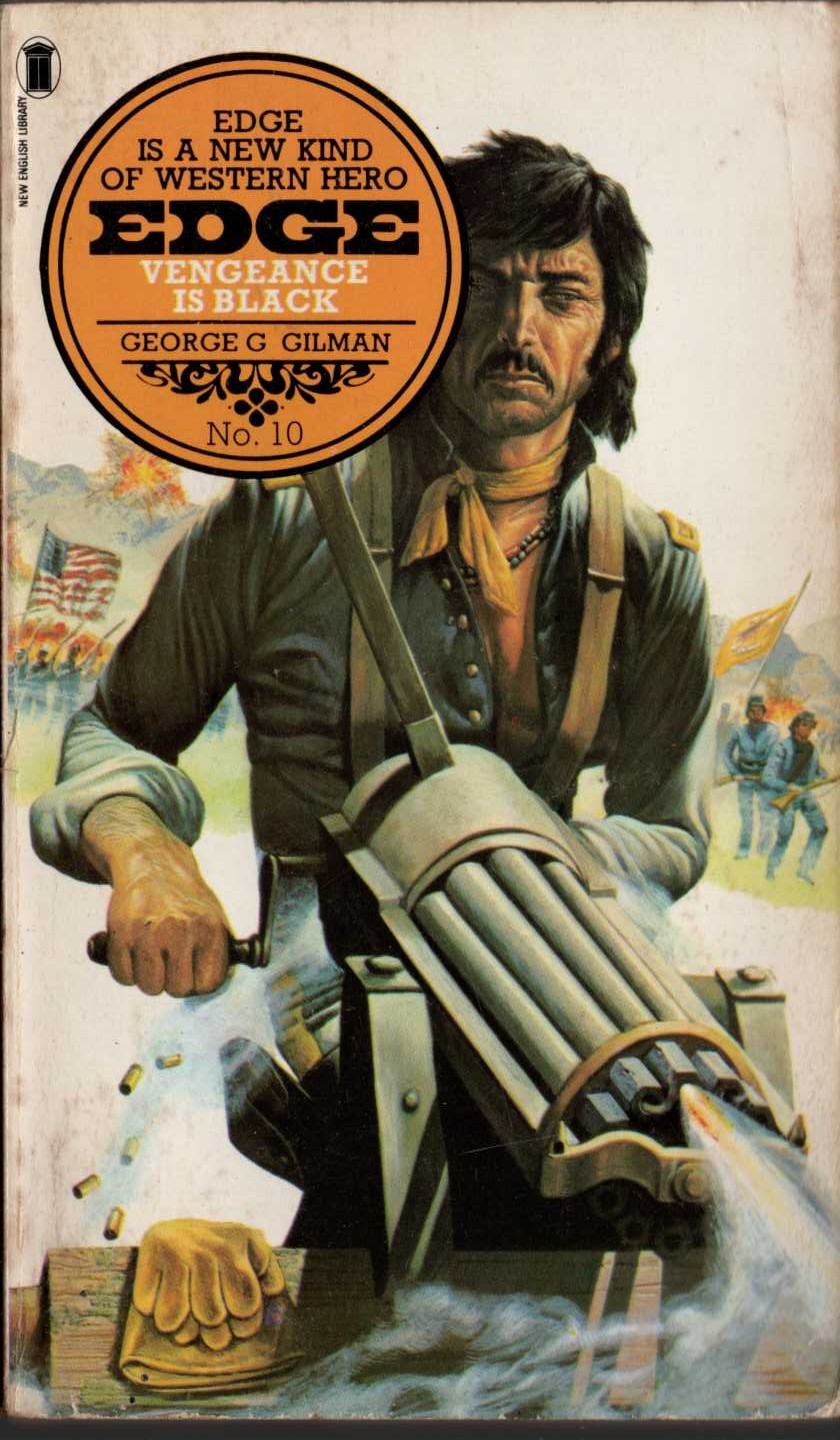 George G. Gilman  EDGE 10: VENGEANCE IS BLACK front book cover image
