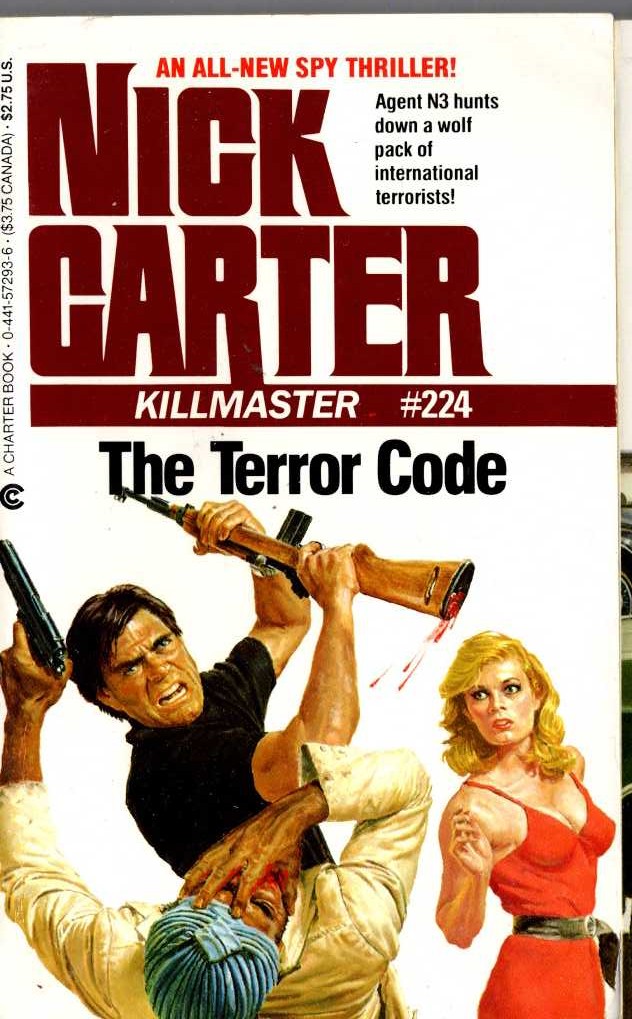 Nick Carter  THE TERROR CODE front book cover image