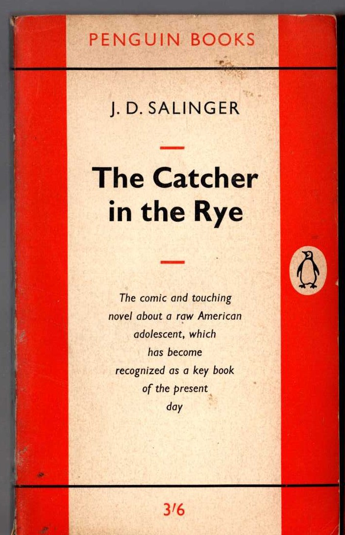 J.D. Salinger  THE CATCHER IN THE RYE front book cover image