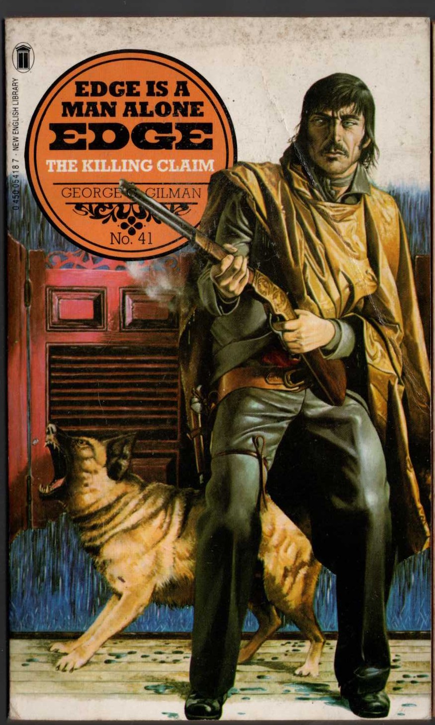 George G. Gilman  EDGE 41: THE KILLING CLAIM front book cover image