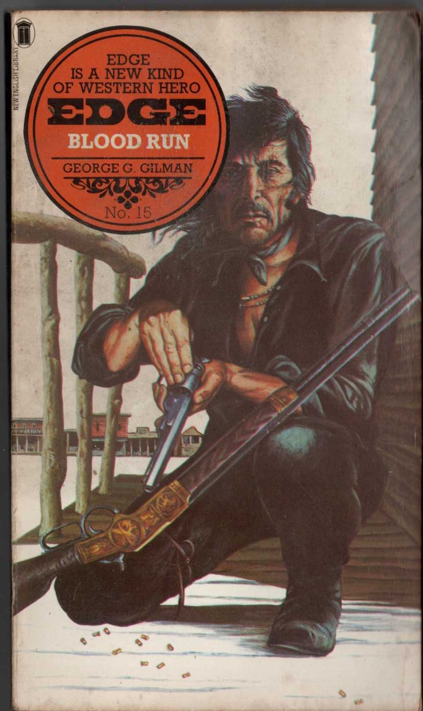 George G. Gilman  EDGE 15: BLOOD RUN front book cover image