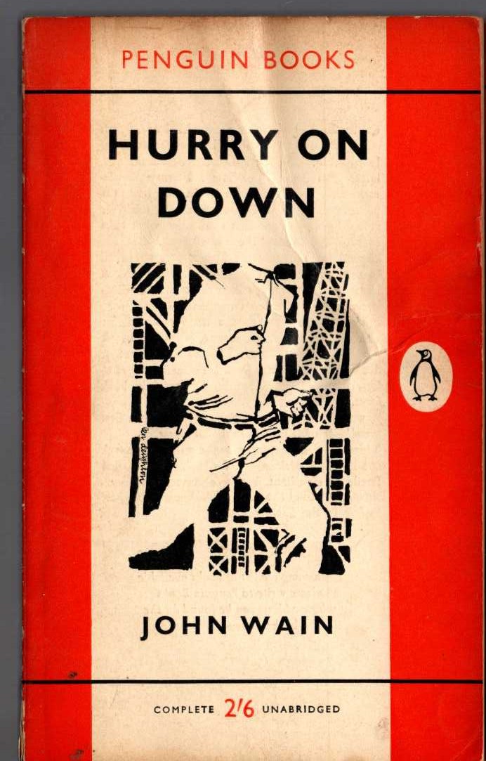 John Wain  HURRY ON DOWN front book cover image