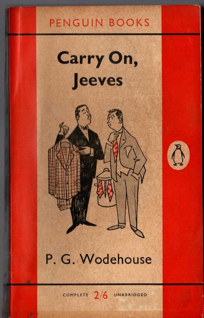 P.G. Wodehouse  CARRY ON, JEEVES front book cover image