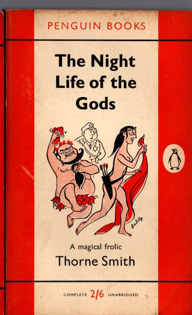 Thorne Smith  THE NIGHT LIFE OF THE GODS front book cover image