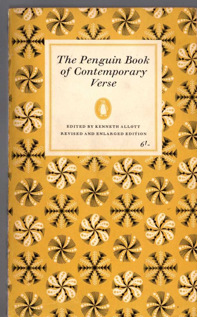 Kenneth Allott (Edits) THE PENGUIN BOOK OF CONTEMPORARY VERSE front book cover image