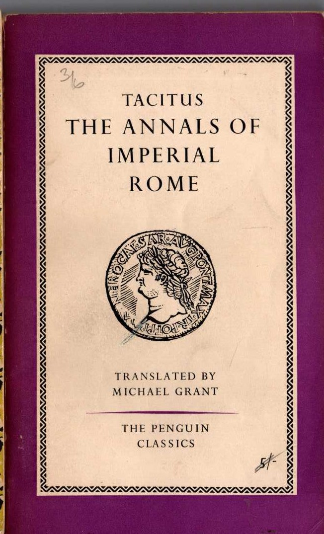 Tacitus   THE ANNALS OF IMPERIAL ROME front book cover image
