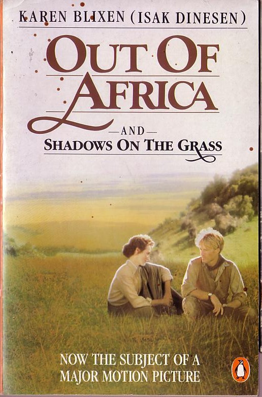 Karen Blixen  OUT OF AFRICA (Redford & Streep) front book cover image
